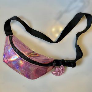 Adidas Pink Iridescent Belt Bag